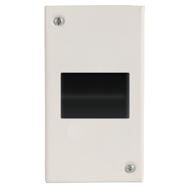 Single door metal MCB enclosure box, 4 way, open cut-out with DIN rail