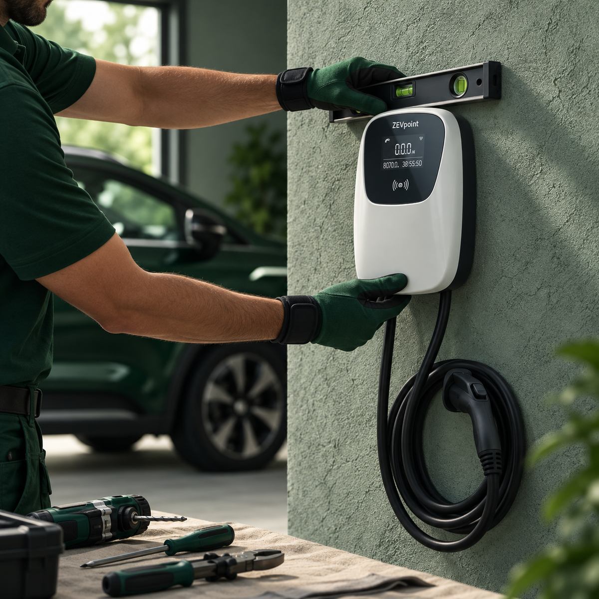 Zevpoint technician servicing a charger