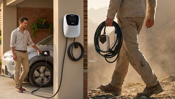 Portable EV Charger vs Wall-Mounted EV Charger: Which One Should You Choose?