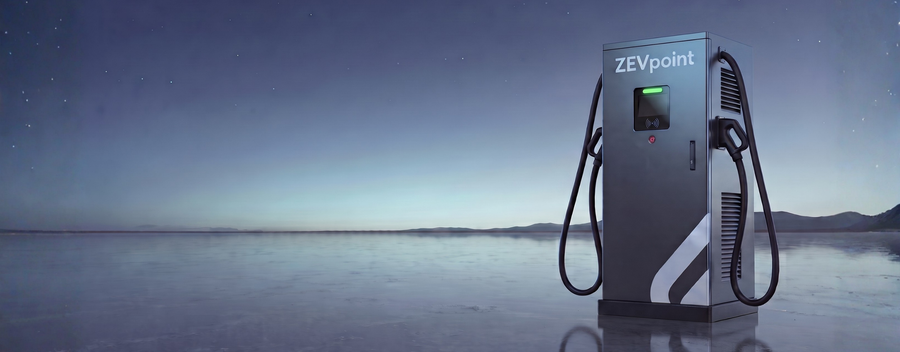 Render of the Zevpoint Nova 240 kW dual-gun DC fast charger