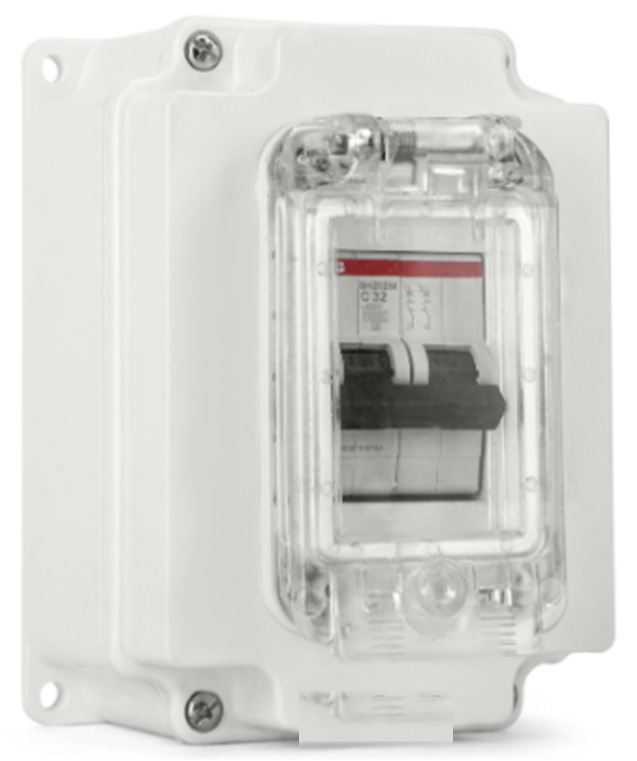 Premium IP65 Weatherproof DB – 2 Way Outdoor MCB Enclosure with Clear Window
