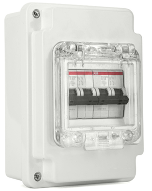 Premium IP65 Weatherproof DB – 4 Way Outdoor MCB Enclosure with Clear Window